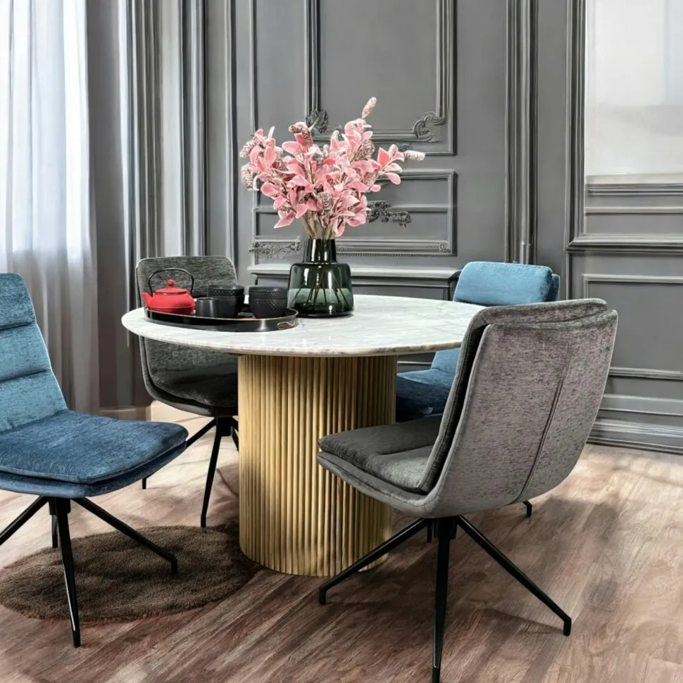 Table marbre et bois 200 cm MASSA