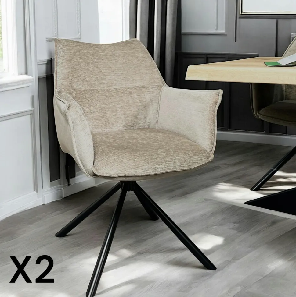 Table pied central bois de manguier noir 230 cm LUCKNOW