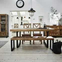 Table Repas Extensible Bois recyclé 180/240x90x77cm BRISBANE
