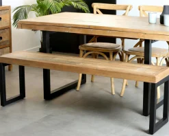Table Repas Extensible Bois recyclé 180/240x90x77cm BRISBANE