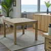 Table repas extensible hévéa 100/176cm (ouverture Papillon) OLGA
