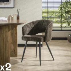 Table ronde extensible en chêne clair avec piètement baguette (3 rallonges incluses) ø120 cm /160 cm / 200 cm / 240 cm AMSTERDAM