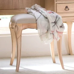 Tabouret bois tissu BLOIS