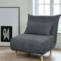 Tabouret contemporain velours noir