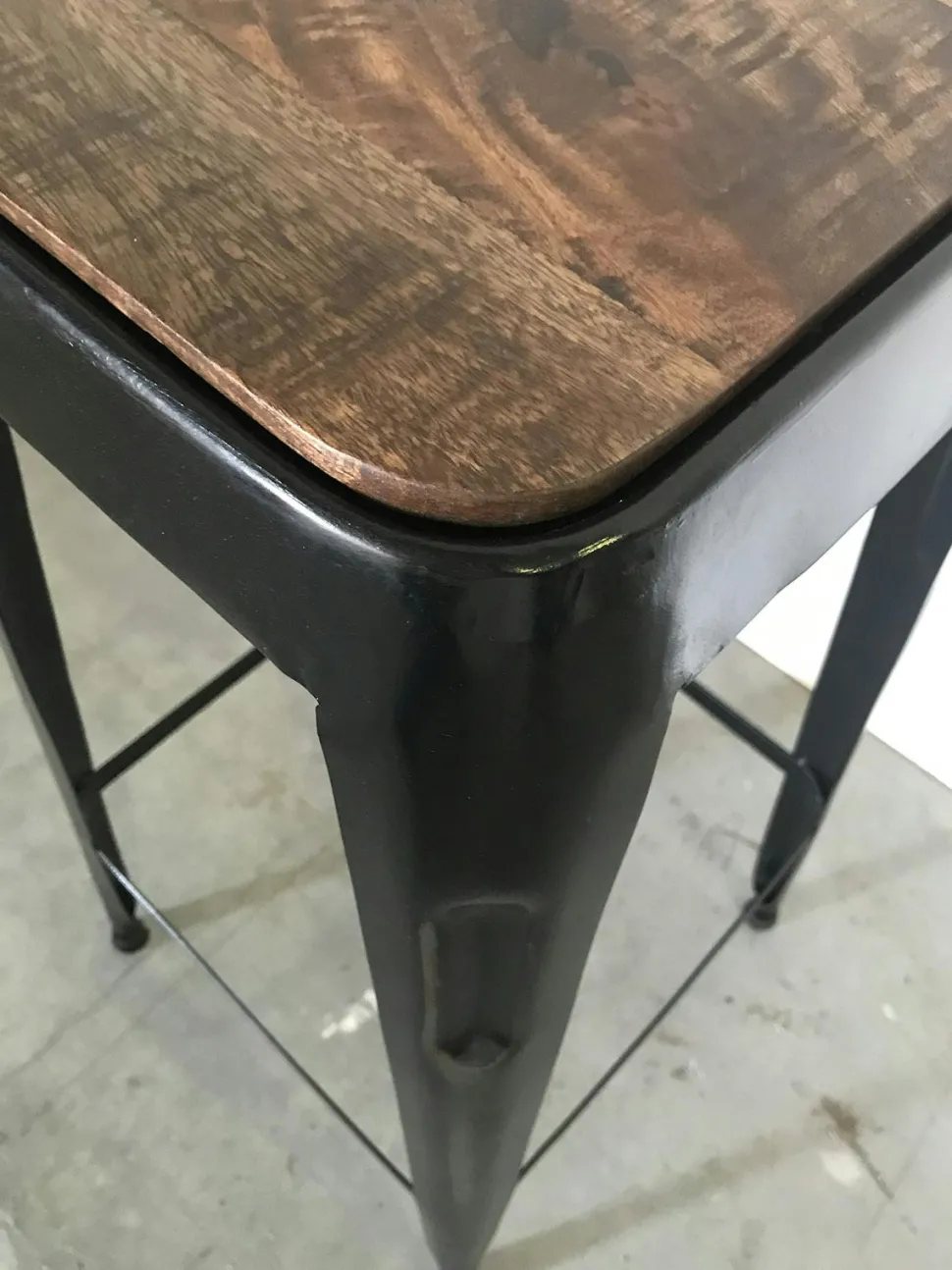 Tabouret de bar bleu (lot de 2) LEEDS