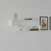 Étagère murale blanche avec retour (lot de 2) MARFA