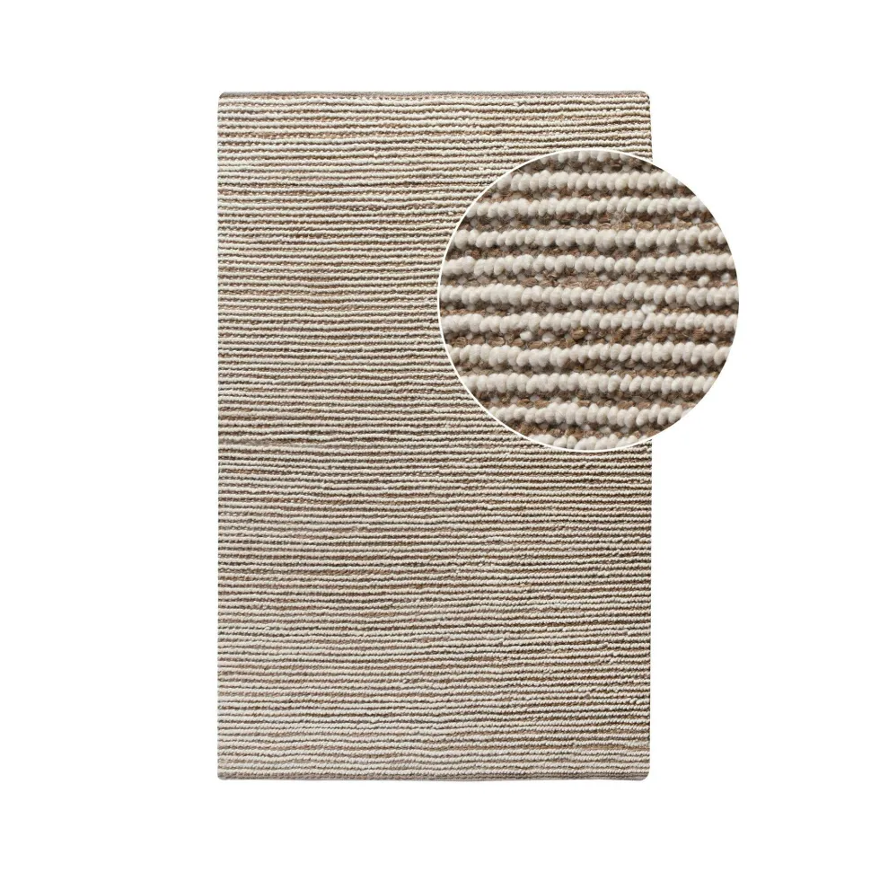 Tapis bohème en jute et laine texturé 200x300 cm FEZ