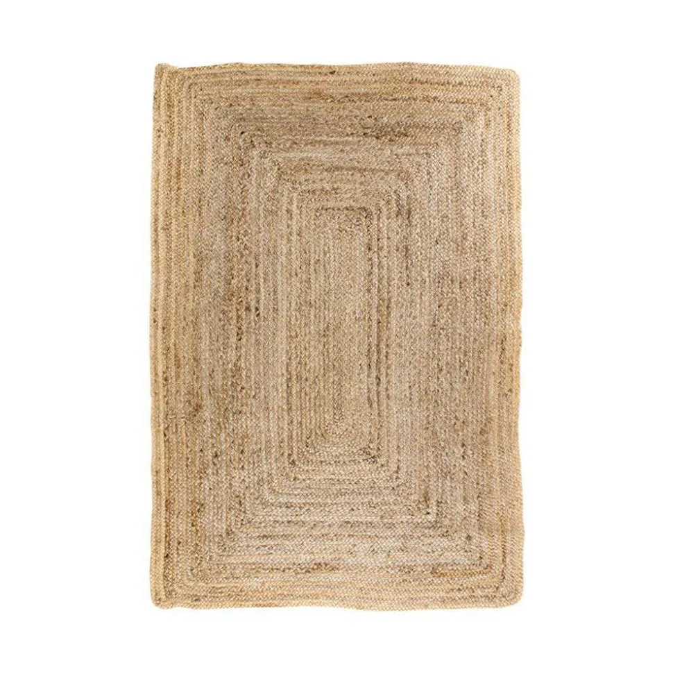 Tapis en jute tressée - format rectangulaire, esprit bohème FEZ