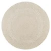 Tapis rond d’extérieur en plastique recyclé Ø180 cm - teinte sable MENDOZA