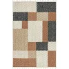 Tapis terracotta – motifs carrés, 120x180 cm ISTANBUL