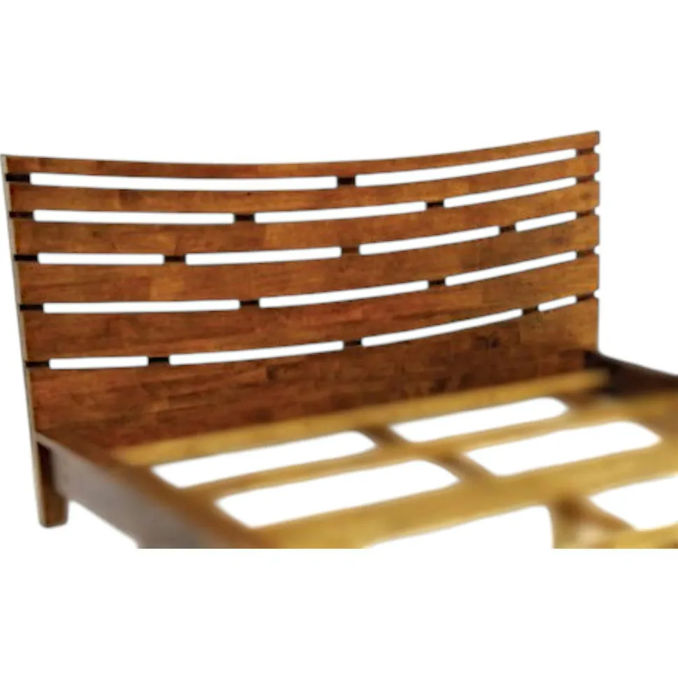 Tête de lit incurvée Hévéa pour lit couchage 140 144x100cm NIAGARA