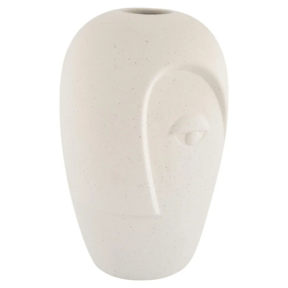 Vase décoratif en céramique motif visage